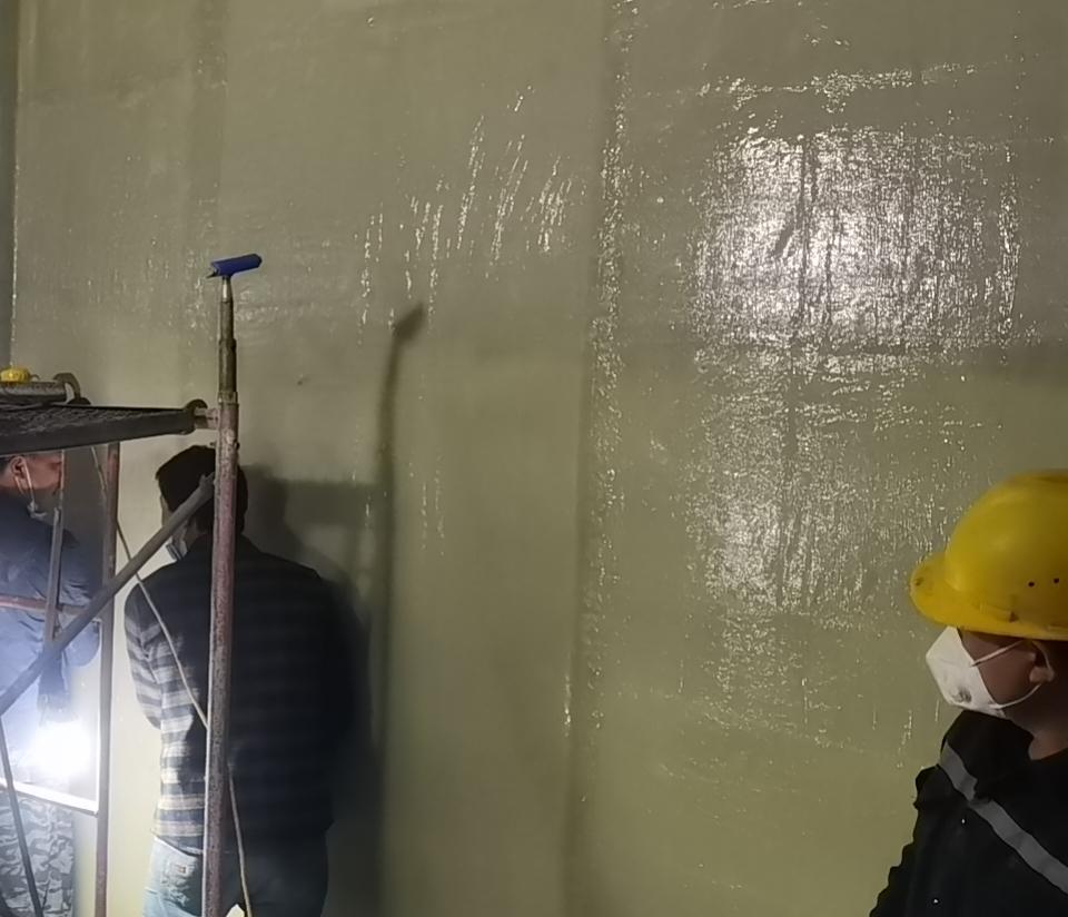 光固化片材在湿法脱硫中的双重防护